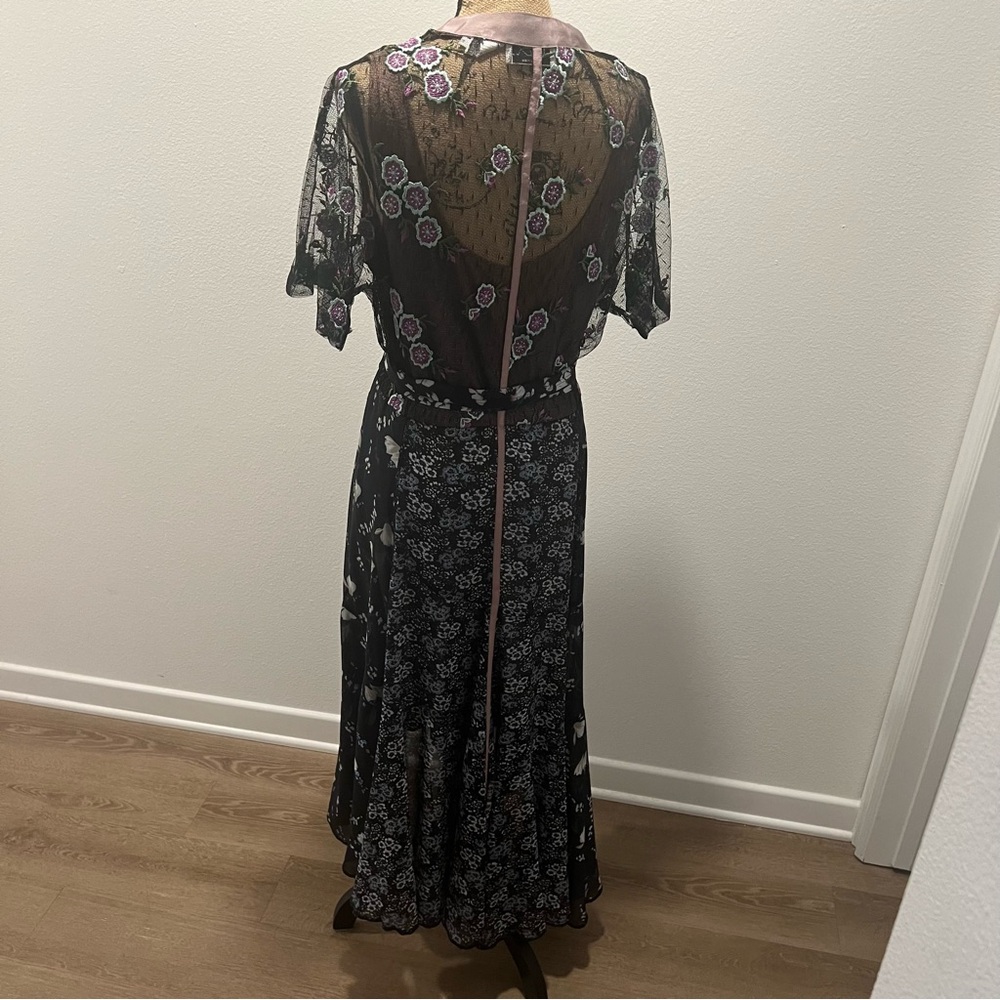 Byron Lars Lace High-Low Maxi Dress 10 - Picture 7 of 11